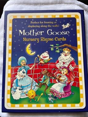 Mother Goose Nursery Rhyme Cards  with Colorful Illustrated Box